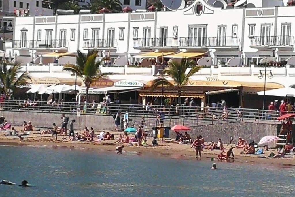 Charmante Wohnung Direkt Am Meer, Kostenloses Wlan Puerto De Mogan Exterior photo