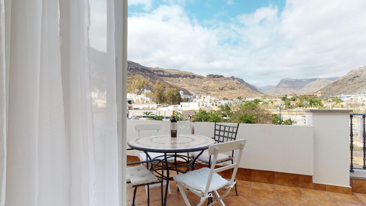 Charmante Wohnung Direkt Am Meer, Kostenloses Wlan Puerto De Mogan Exterior photo